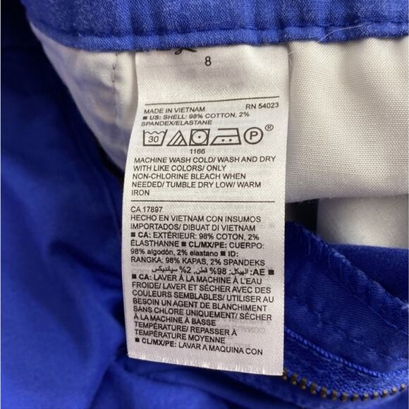 Old Navy Every Day Blue Cotton Blend Shorts Size 8 - Picture 4 of 11